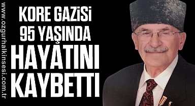 Karadeniz Ereğli'de Kore Gazisi 95 yaşında hayatını kaybetti