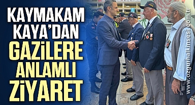 Kaymakam Adem Kaya'dan gazilere anlamlı ziyaret