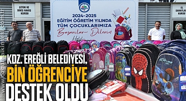 KDZ. EREĞLİ BELEDİYESİ, BİN ÖĞRENCİYE DESTEK OLDU