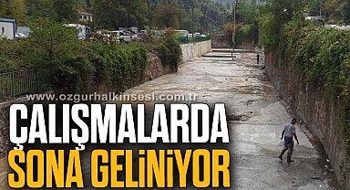KOKAKSU DERE ÇALIŞMALARINDA SONA GELİNİYOR