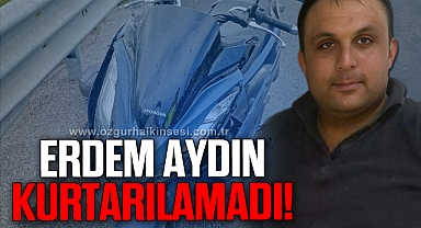 Motosiklet sürücüsü hastanede öldü