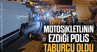 Motosikletlinin ezdiği polis taburcu oldu