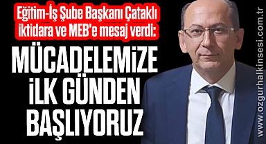 “MÜCADELEMİZE YENİ DÖNEMİN İLK GÜNÜNDE BAŞLIYORUZ”