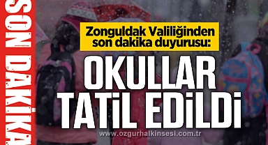 SON DAKİKA! OKULLAR TATİL