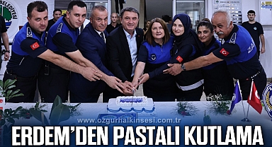 TAHSİN ERDEM'DEN PASTALI KUTLAMA