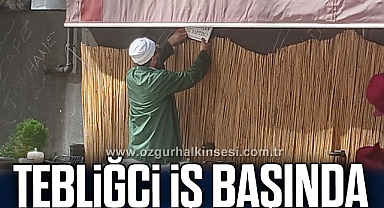 TEBLİĞCİ İŞBAŞINDA