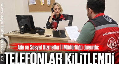 TELEFONLAR KİLİTLENDİ
