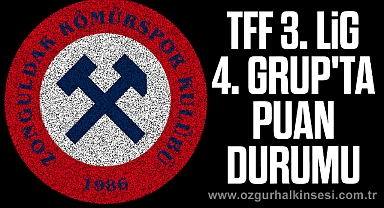 TFF 3. LİG 4. GRUP'TA 2. HAFTA SONUÇLARI VE OLUŞAN PUAN DURUMU