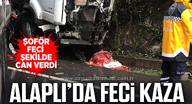 TIR şoförü feci şekilde can verdi