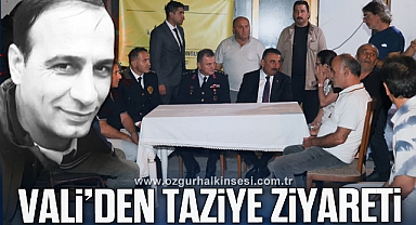 Vali'den, Kudu ailesine taziye ziyareti