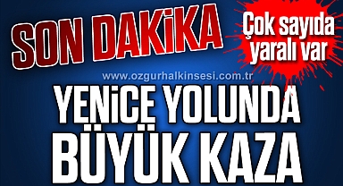 Yenice yolunda büyük kaza