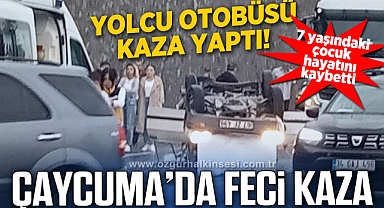 Yolcu otobüsü kaza yaptı!