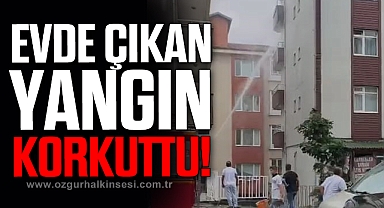 Zonguldak'ta çıkan ev yangını korkuttu