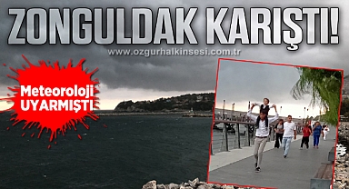 ZONGULDAK'TA FIRTINA BAŞLADI