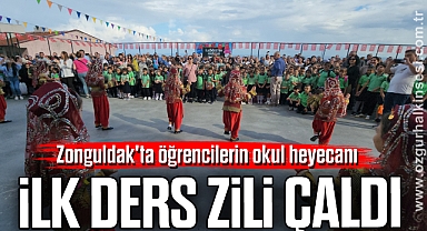Zonguldak'ta öğrencilerin okul heyecanı: İlk ders zili çaldı
