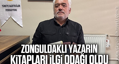 Zonguldaklı yazarın kitapları ilgi odağı oldu