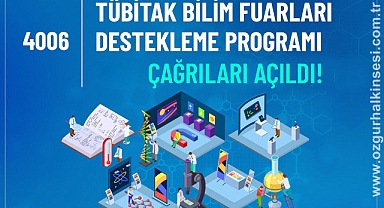 4006-TÜBİTAK Bilim Fuarları başvuruları açıldı