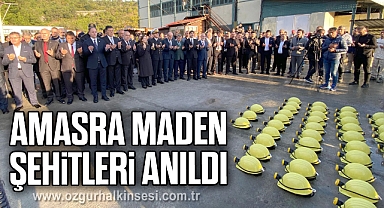 43 AMASRA MADEN ŞEHİDİMİZ DUALARLA ANILDI