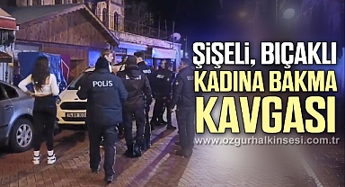 Bartın'da şişeli, bıçaklı