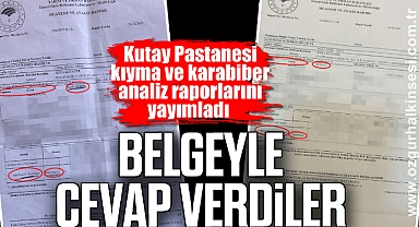 BELGEYLE CEVAP VERDİLER