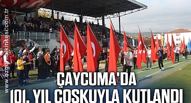 Çaycuma'da Cumhuriyet'in 101. yıl coşkuyla kutlandı