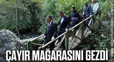 ÇAYIR MAĞARASINI GEZDİ
