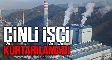 Çinli işçi kurtarılamadı