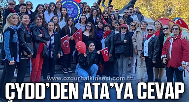 ÇYDD, CUMHURİYETİN 101. YILI KUTLAMALARINA KATILDI