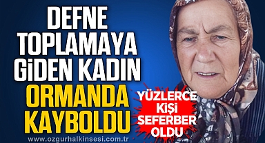 DEFNE TOPLAMAYA GİDEN KADIN ORMANDA KAYBOLDU
