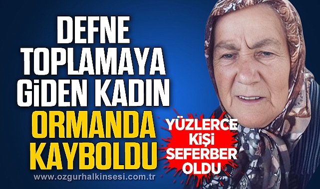 DEFNE TOPLAMAYA GİDEN KADIN ORMANDA KAYBOLDU
