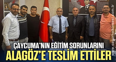 Eğitim Sen, Çaycuma Milli Eğitim Müdürü Ayhan Alagöz'ü ziyaret etti