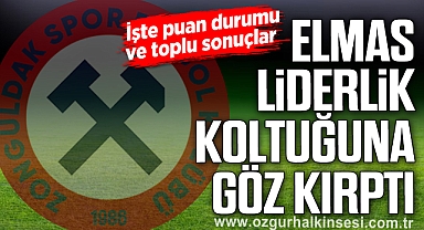 ELMAS LİDERLİK KOLTUĞUNA GÖZ KIRPTI