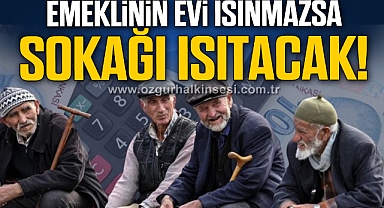 EMEKLİNİN EVİ ISINMAZSA SOKAĞI ISITACAK!