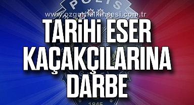 EMNİYETTEN TARİHÎ ESER KAÇAKÇILARINA DARBE