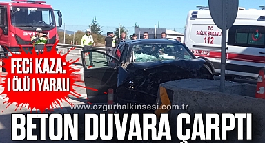 Feci kaza: 1 ölü 1 yaralı