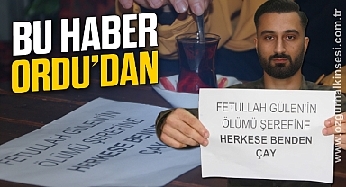 FETÖ elebaşının ölümüne sevinen esnaf çayları ücretsiz dağıttı