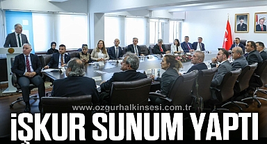 İŞKUR, VALİ HACIBEKTAŞOĞLU'NA SUNUM YAPTI