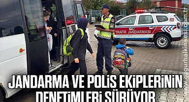 Jandarma ve polis ekiplerinin denetimleri sürüyor