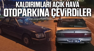 KALDIRIMLARI AÇIK HAVA OTOPARKINA ÇEVİRDİLER