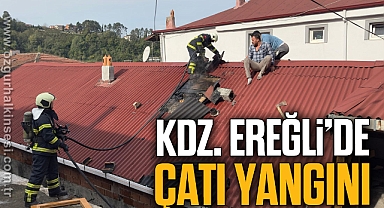 Kdz. Ereğli’de Çatı Yangını