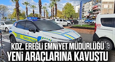 Kdz. Ereğli Emniyet Müdürlüğü'ne yeni araçlarına kavuştu