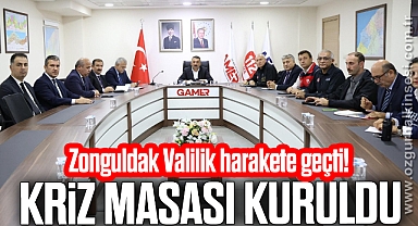KRİZ MASASI KURULDU