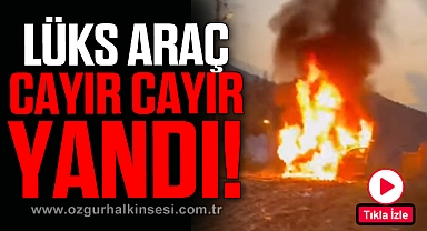 LÜKS ARAÇ CAYIR CAYIR YANDI