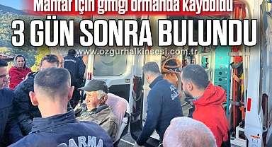 Mantar için gittiği ormanda kayboldu, 3 gün sonra bulundu