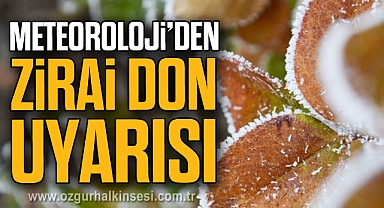 Meteoroloji'den Zirai Don Uyarısı