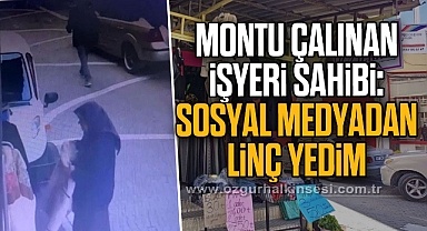 Montu çalınan işyeri sahibi,