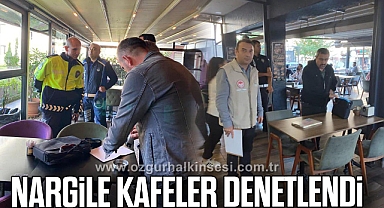 NARGİLE KAFELER DENETLENDİ