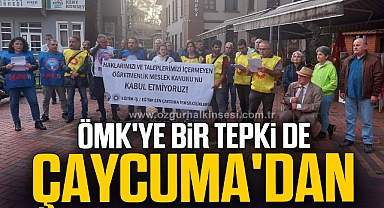 ÖMK'ye bir tepki de Çaycuma'dan