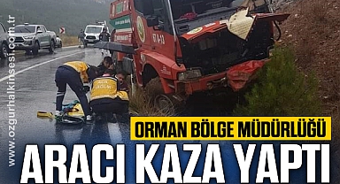 Orman Bölge Müdürlüğü aracı kaza yaptı