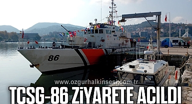 TCSG-86 sahil güvenlik gemisi ziyarete açıldı